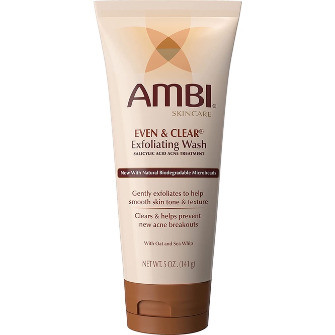 [DATE 04/2023] RỬA MẶT AMBI EVEN &amp; CLEAR EXFOLIATING WASH 141GR