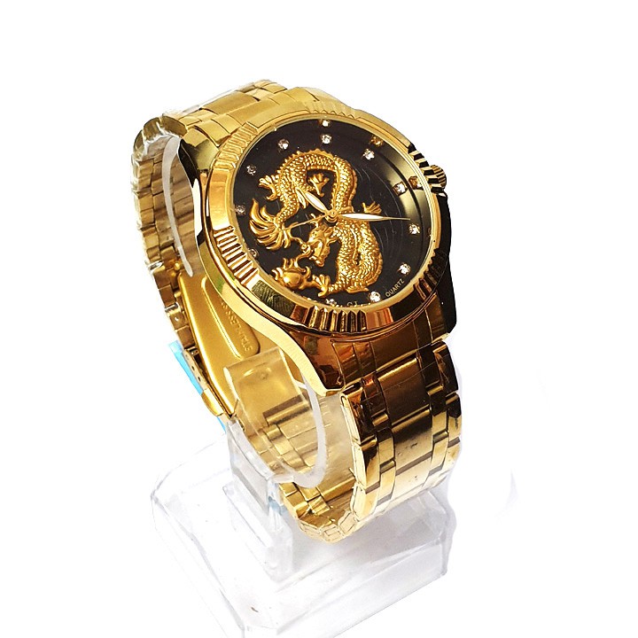 Đồng hồ nam mặt rồng vàng SL
