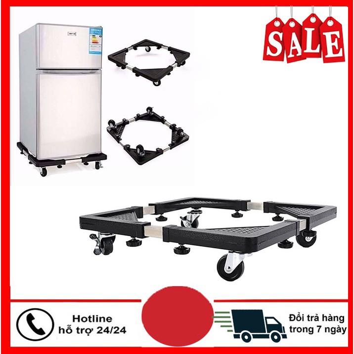 Chân kệ máy sấy, máy rửa bát, tủ lạnh, máy giặt có bánh xe> Bảo hành 12 tháng