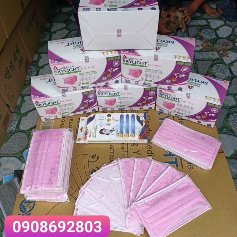  Khẩu trang y tế giấy kháng khuẩn 4 lớp hộp 50c SKYLIGHT | BigBuy360 - bigbuy360.vn