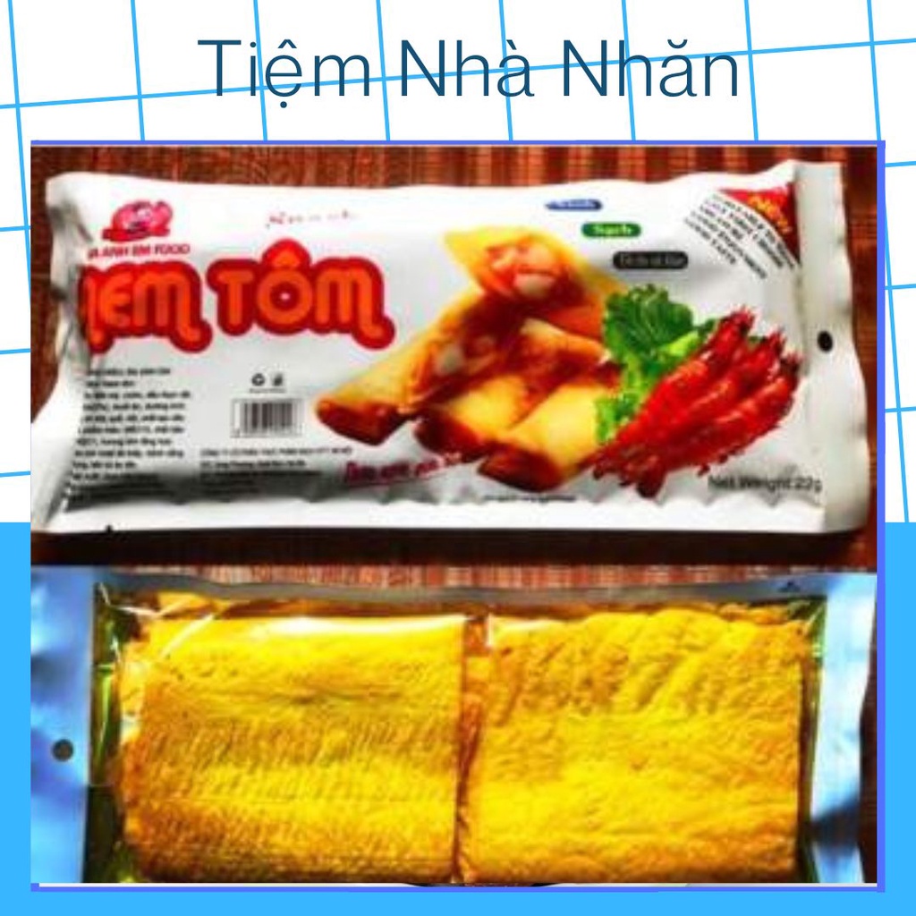 Snack Nem tôm gói 22g, bim bim cay tuổi thơ