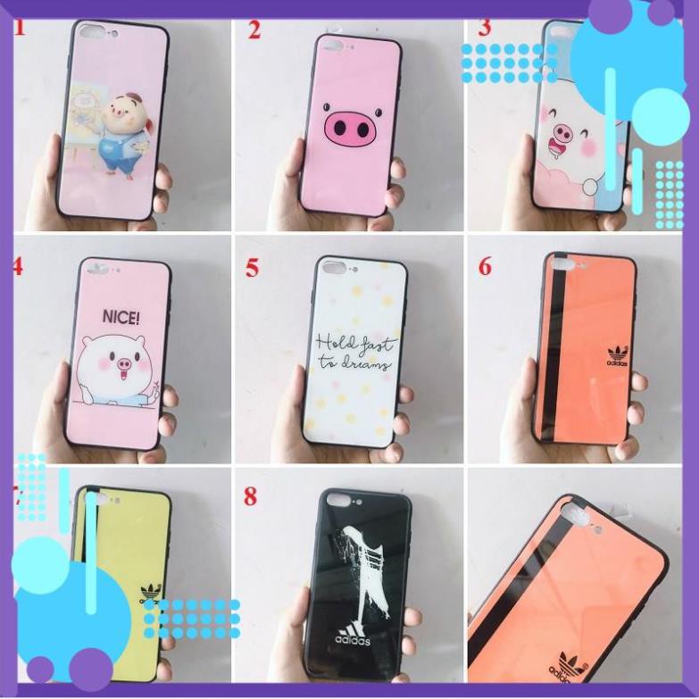 [FSHIP] [Freeship toàn quốc từ 50k] IPHONE 7+/8+ ỐP MẶT LƯNG KÍNH HÌNH HEO SIÊU DỄ THƯƠNG - hot