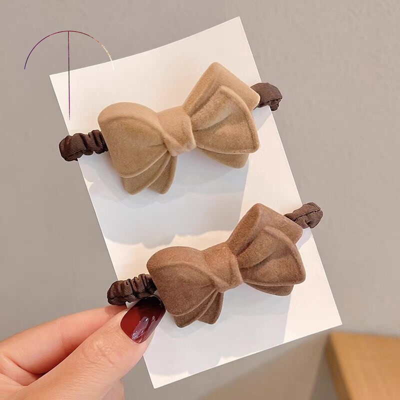 Dây buộc tóc nơ co giãn phong cách Hàn Quốc cho nữ