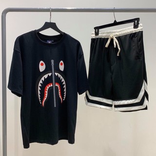 < FREESHIP > Set áo thun BAPE phối quần short 2V [ Form UNISEX ]