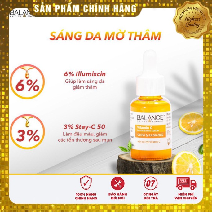 Serum trắng da mờ thâm sau mụn Vitamin C Balance Active Formula 30ml | BigBuy360 - bigbuy360.vn