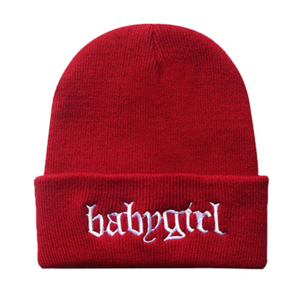 ZAIJIE24 Babygirl Mũ Beanie Thêu Họa Tiết Mùa Đông Ấm Áp Cho Bạn Gái