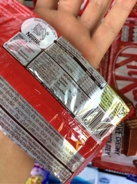 [6 Bánh x17g] Dây KitKat Nestle Malaysia Cream Chocolate