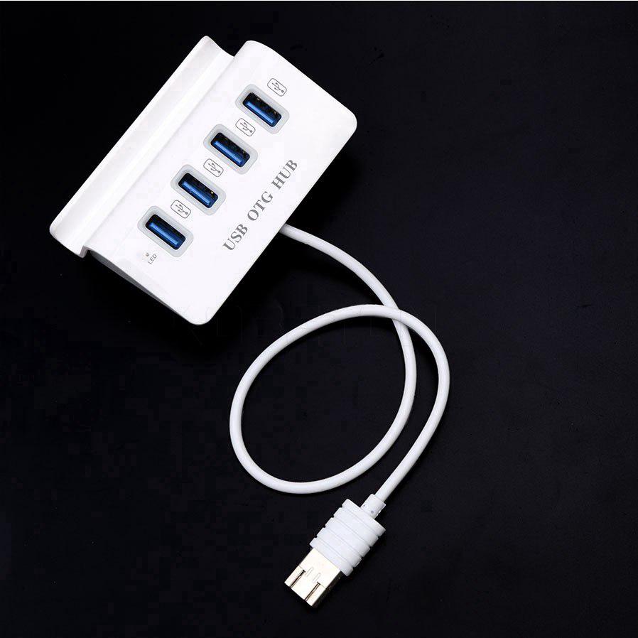 Bộ chia 4 cổng USB OTG đầu cắm Micro USB cho Macbook