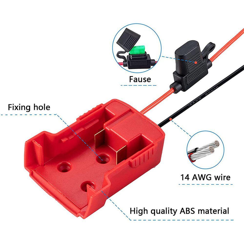 Bộ Chuyển Đổi Nguồn Điện Chuyên Dụng Cho Pin Milwaukee M18 Li-Ion