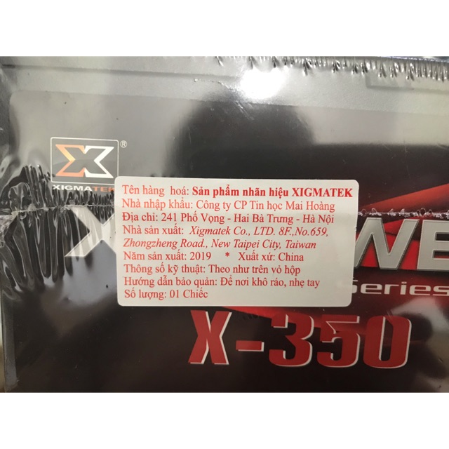 Nguồn XIGMATEK X-POWER X-350 (EN40544)