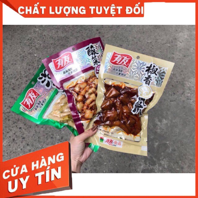 Chân gà cay YuYu 180g ngâm ớt xanh đồ ăn vặt Sài Gòn vừa ngon vừa rẻ | Dacheng Food | BigBuy360 - bigbuy360.vn