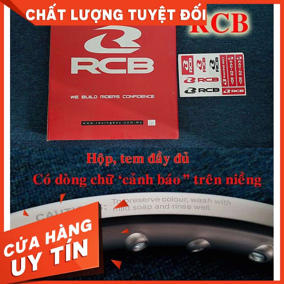 vành Niềng RCB đủ size 1.2 - 1.4 -1.6 -1.85 - 2.15- 2.50 - 3.0 - 3.50 / 14 inches & inches chính hãng ( màu đen, bạc)