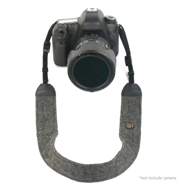 Dây Đeo Máy Ảnh SLR DSLR Bằng Da + Cotton Mềm