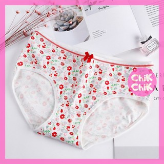 Quần lót nữ COMBO 5 dễ thương họa tiết hoa nhí - ChikChik QLS054