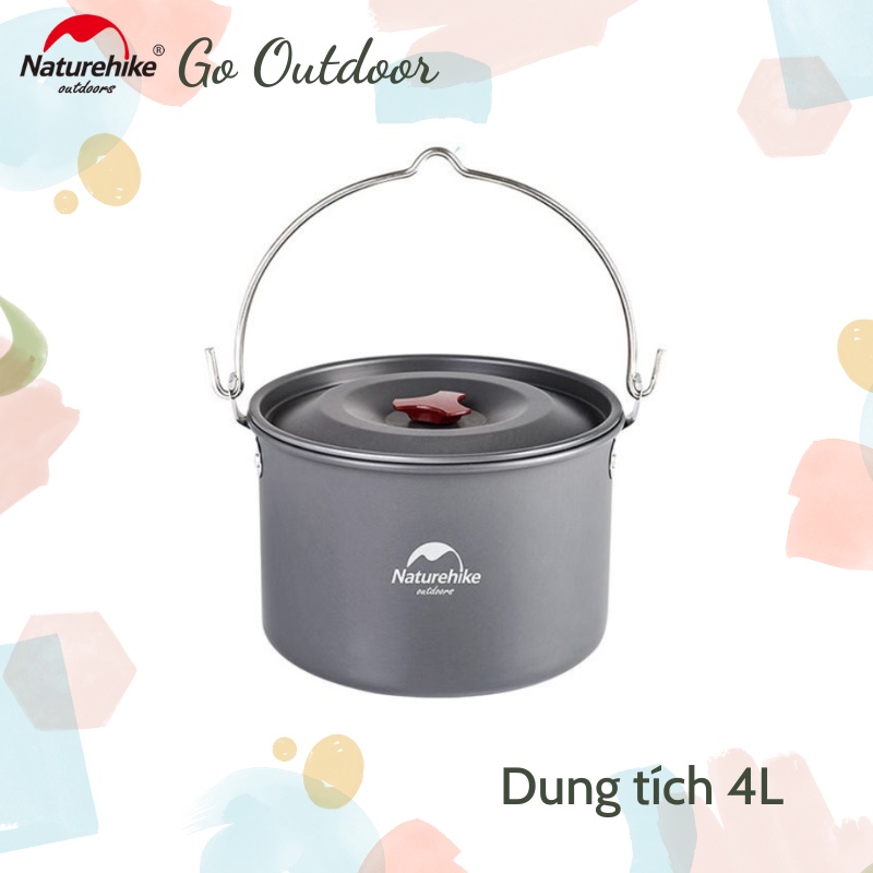 Nồi Treo Dã Ngoại 4L Naturehike NH17D021-G Chống Dính