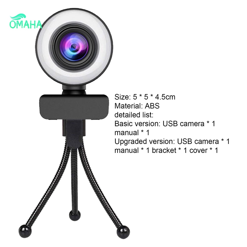 Webcam hình tròn cổng cắm USB 1080P/2K cho máy tính | BigBuy360 - bigbuy360.vn