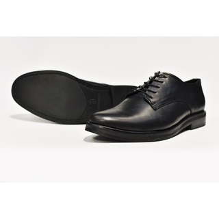 [TATHANIUM Footwear] Giày Derby cột dây màu đen da mộc