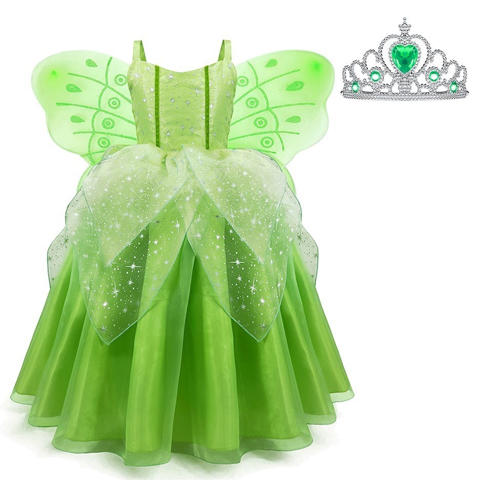 Đầm Hóa Trang Công Chúa Tinker Bell Dành Cho Bé Gái 2-11 Tuổi TSBBQ81