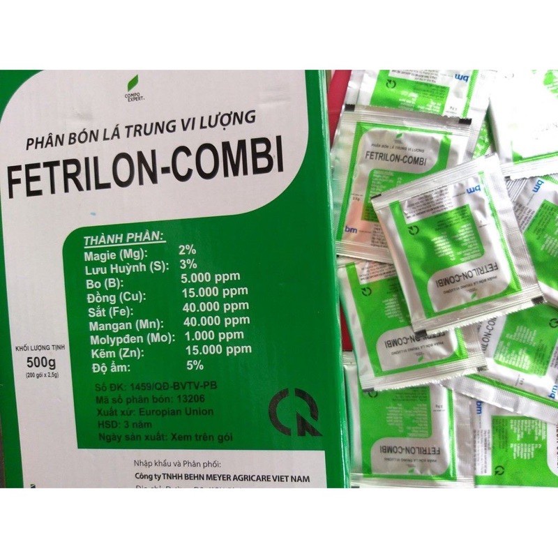 Phân Bón Lá Vi Lượng Fetrilon Combi Đức, Phân bón lá trung vi lượng nhập khẩu châu âu
