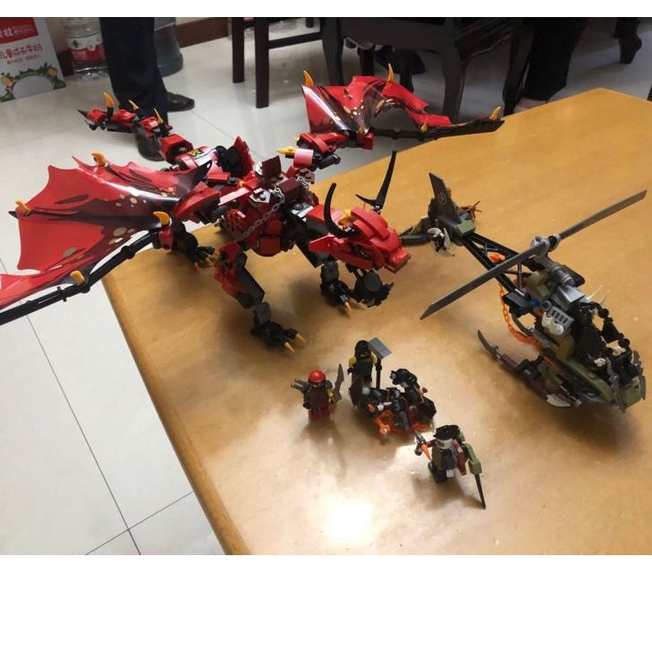 Đồ chơi lắp ráp  Firstbourne Dragon Rồng Đỏ Ma Hắc Ám zimo 44003