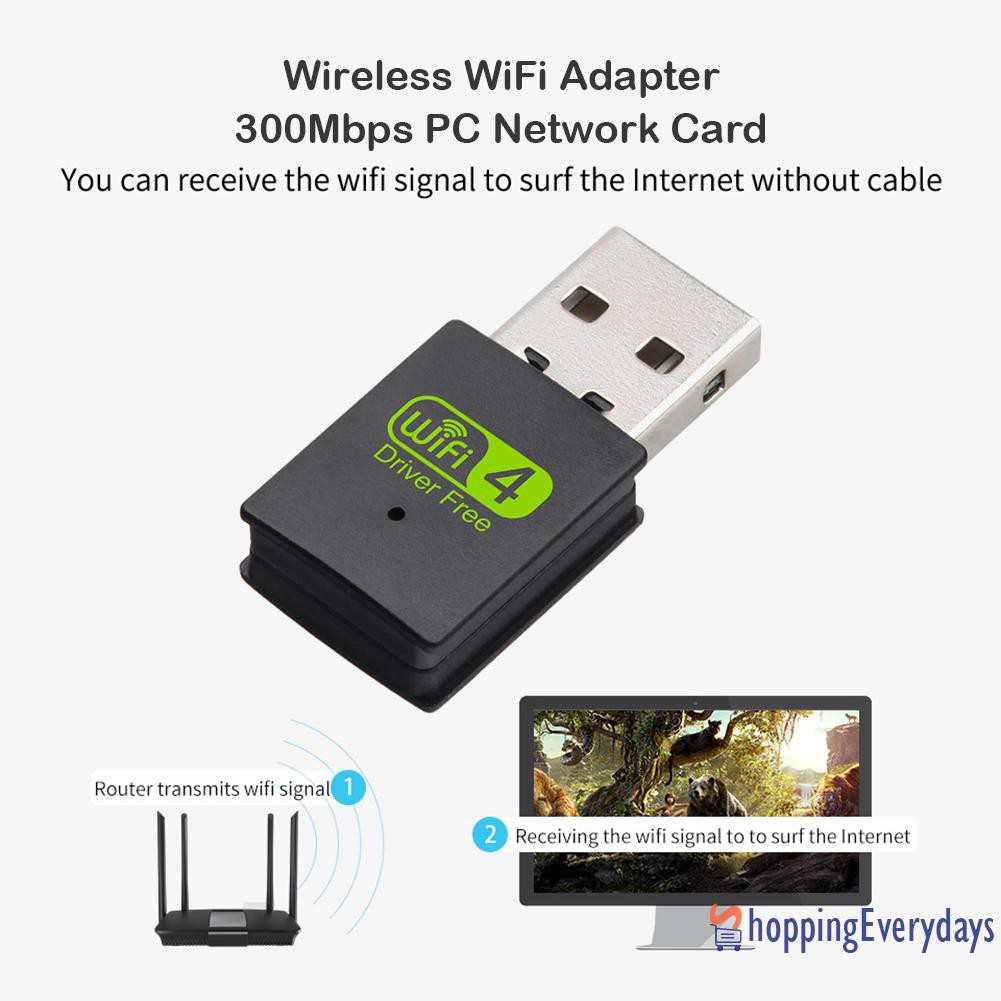 SV Thiết Bị Thu Phát Wifi Không Dây 300mbps Pc 2.4g Usb