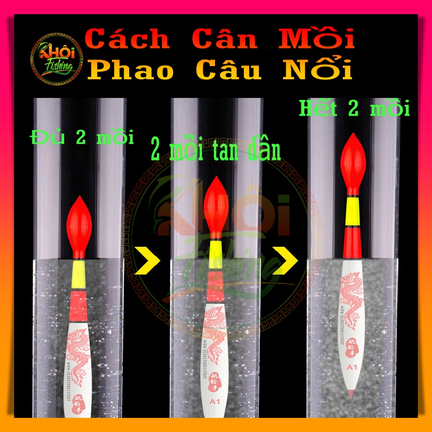 Phao câu đài nổi, câu lửng săn hàng - Khôi Fishing