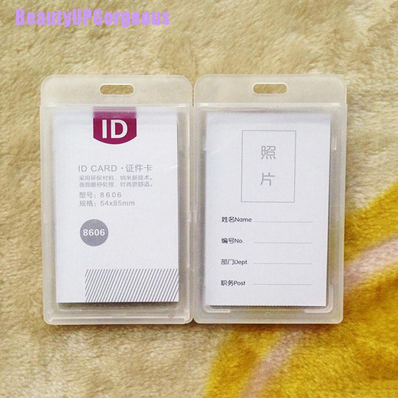 1 Bao Đựng Thẻ Id Bằng Nhựa Có Dây Đeo Cổ