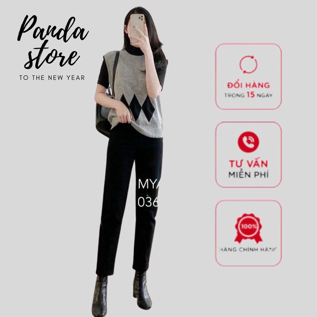 Quần baggy kaki nữ , Quần baggy kaki nữ lưng cao size đại, chất kaki cotton 100% hàng VNXK Bigsize - Panda Store
