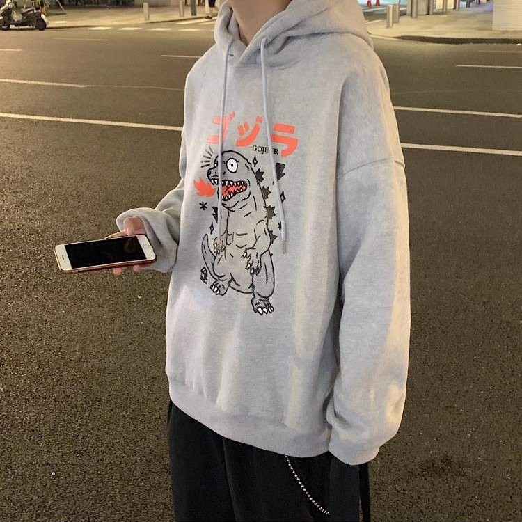 Áo hoodie nam nữ hình khủng long nhiều màu dưới 65kg mặc vừa | BigBuy360 - bigbuy360.vn