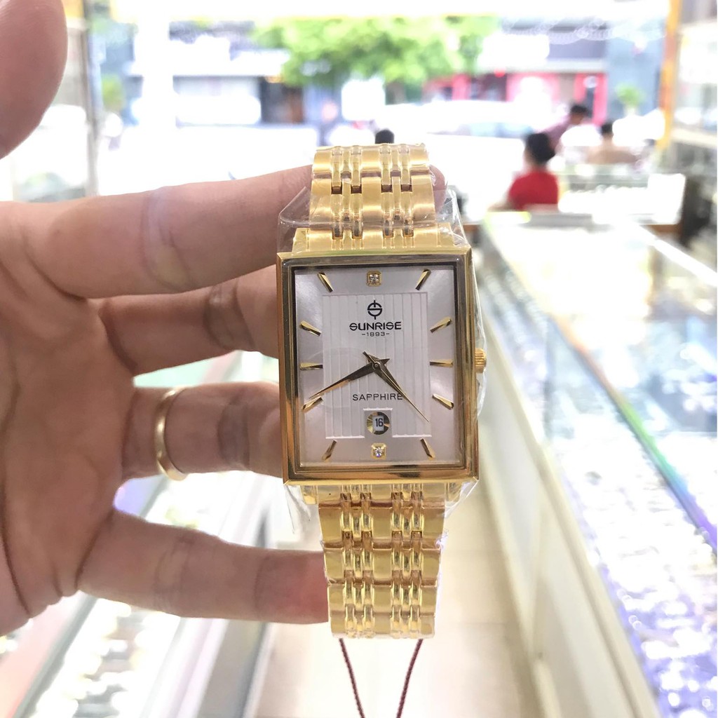 Đồng hồ nam SUNRISE 1190SA full hộp, kính sapphire chống xước chống nước tốt | BigBuy360 - bigbuy360.vn