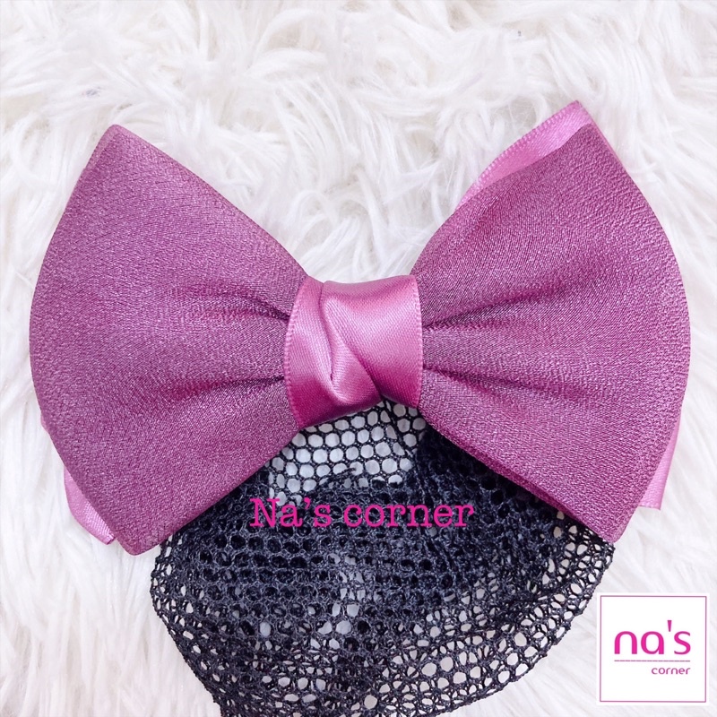 Kẹp lưới bới tóc búi tóc hoạ tiết cao cấp (2)