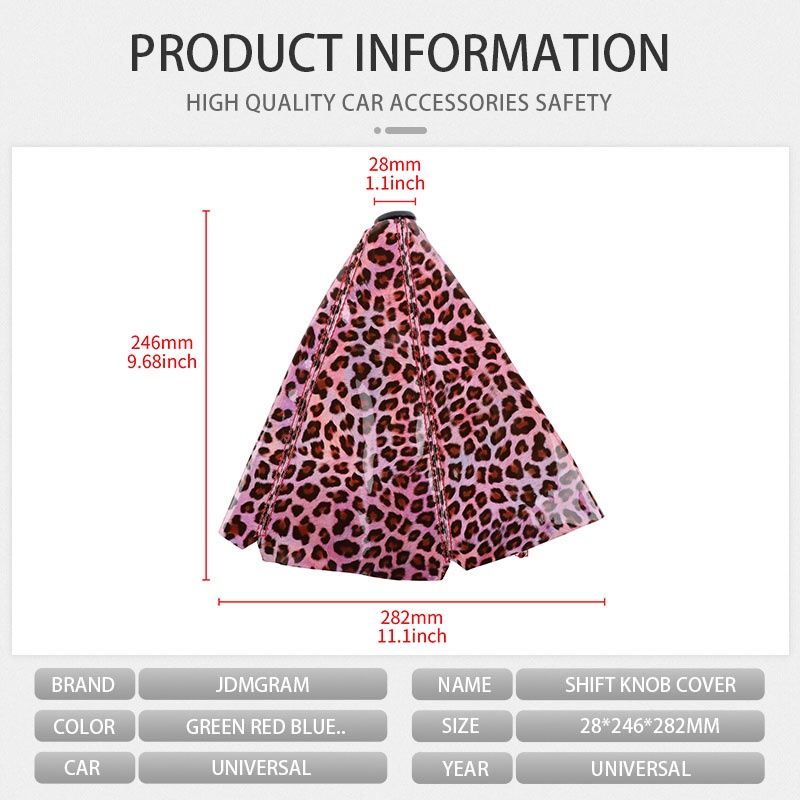 Vỏ Bọc Cần Số Xe Hơi Leopard Vỏ Bọc Núm Gạt Cần Số Xe Hơi 1pc Chống Bụi Bọc Cần Số Bằng Ô Tô Thông Dụng thanh chuyển số tự động cần khởi động cần số bảo vệ Bọc Cần Số Xe Hơi Đồ bọc cần số xe hơi trang trí phụ kiện nội thất ô tô