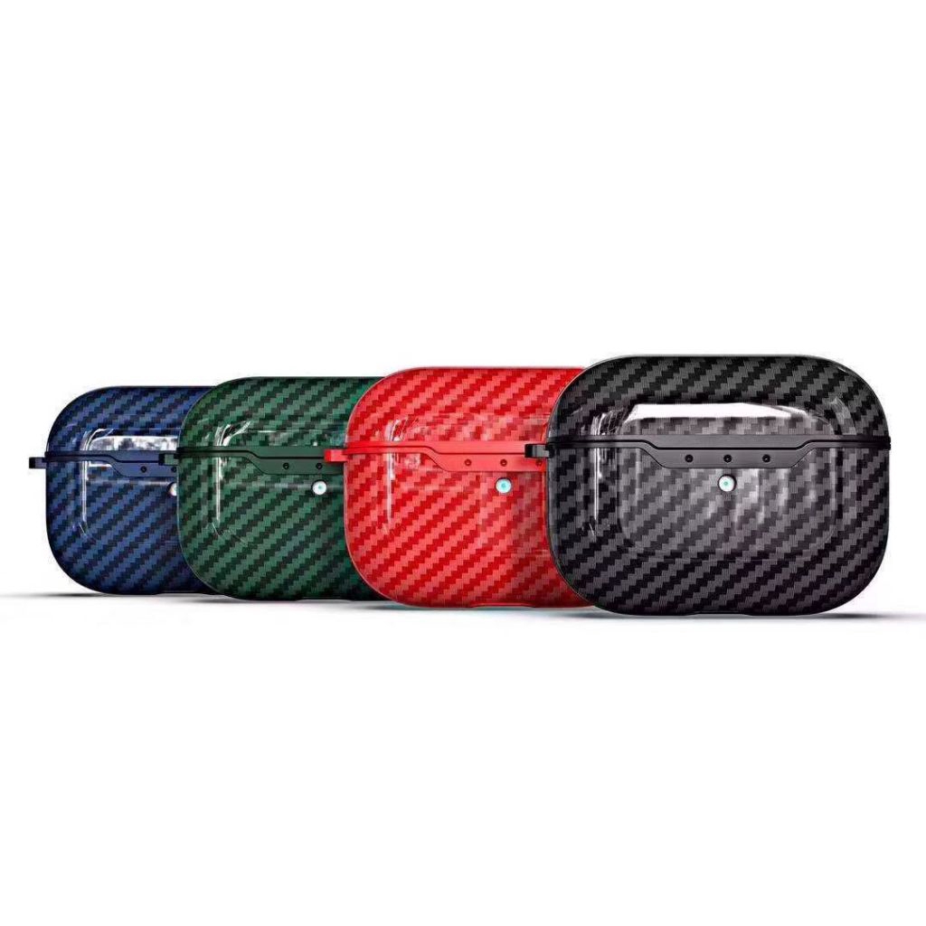 Vỏ Bảo Vệ Hộp Đựng Tai Nghe Airpods Bằng Sợi Carbon Chống Sốc