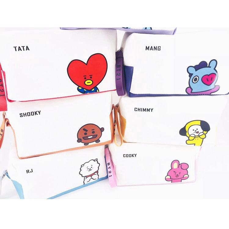 Hộp bút họa tiết hoạt hình nhóm nhạc BTS bt21