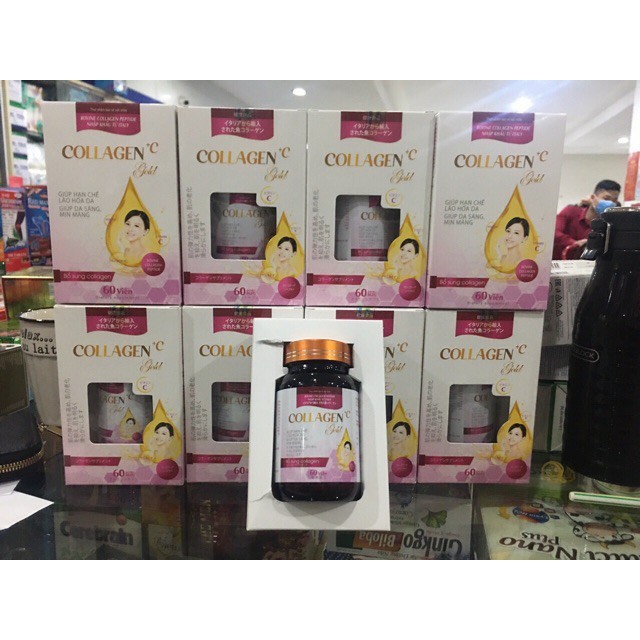 Collagen C gold đẹp da, sáng da, mờ thâm, chống lão hóa Hộp 60 viên | BigBuy360 - bigbuy360.vn