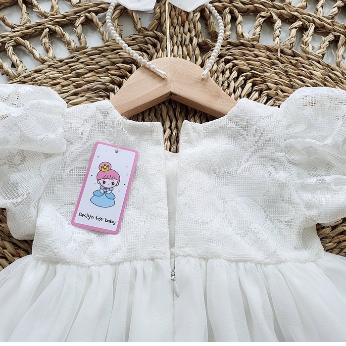 Váy công chúa cho bé gái RIOKIDS, quần áo cho bé đi chơi, đi tiệc, sinh nhật, thôi nôi đầy tháng TT17