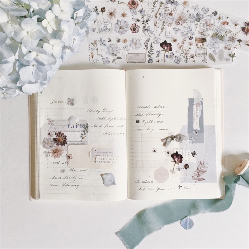 Freckles Tea Vol 1 chiết lẻ chu kỳ 77cm băng dán hình cuộn Spring Tale and Grass