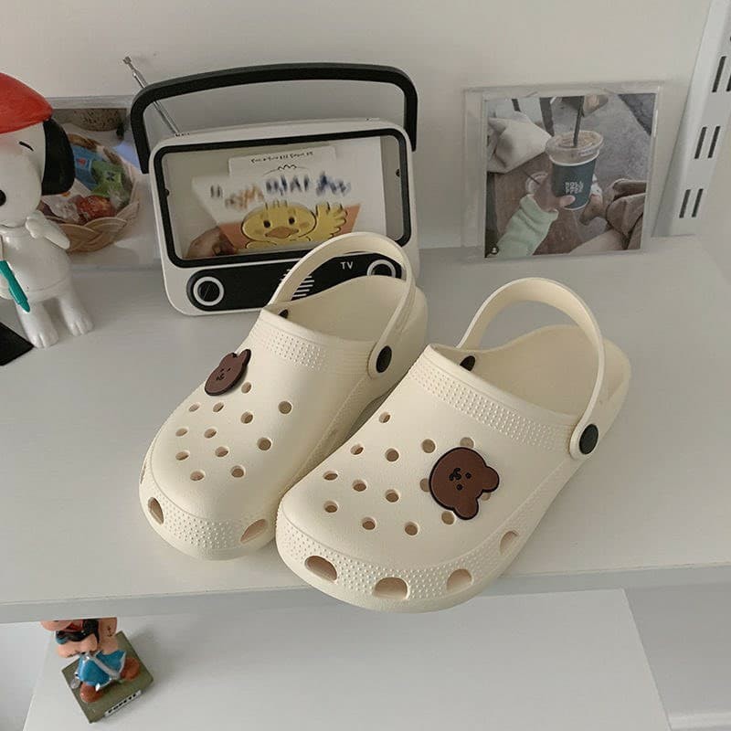 ( 4 MÀU ) Dép Nữ Thoáng Lỗ Crot Mới Kiểu Dáng Đơn Giản Cực Xinh