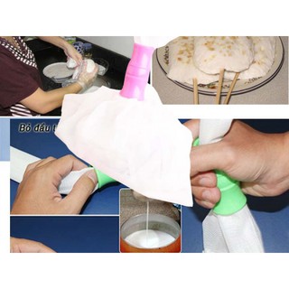 Bộ Dụng Cụ Nạo Dừa và túi lọc đa năng Tiện Dụng dùng để lọc lấy nước cốt dừa, rau má, đậu nành, đậu xanh, lá cẩm