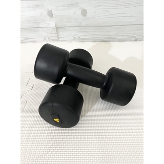 Bộ 2 tạ tay cao su đen 4kg