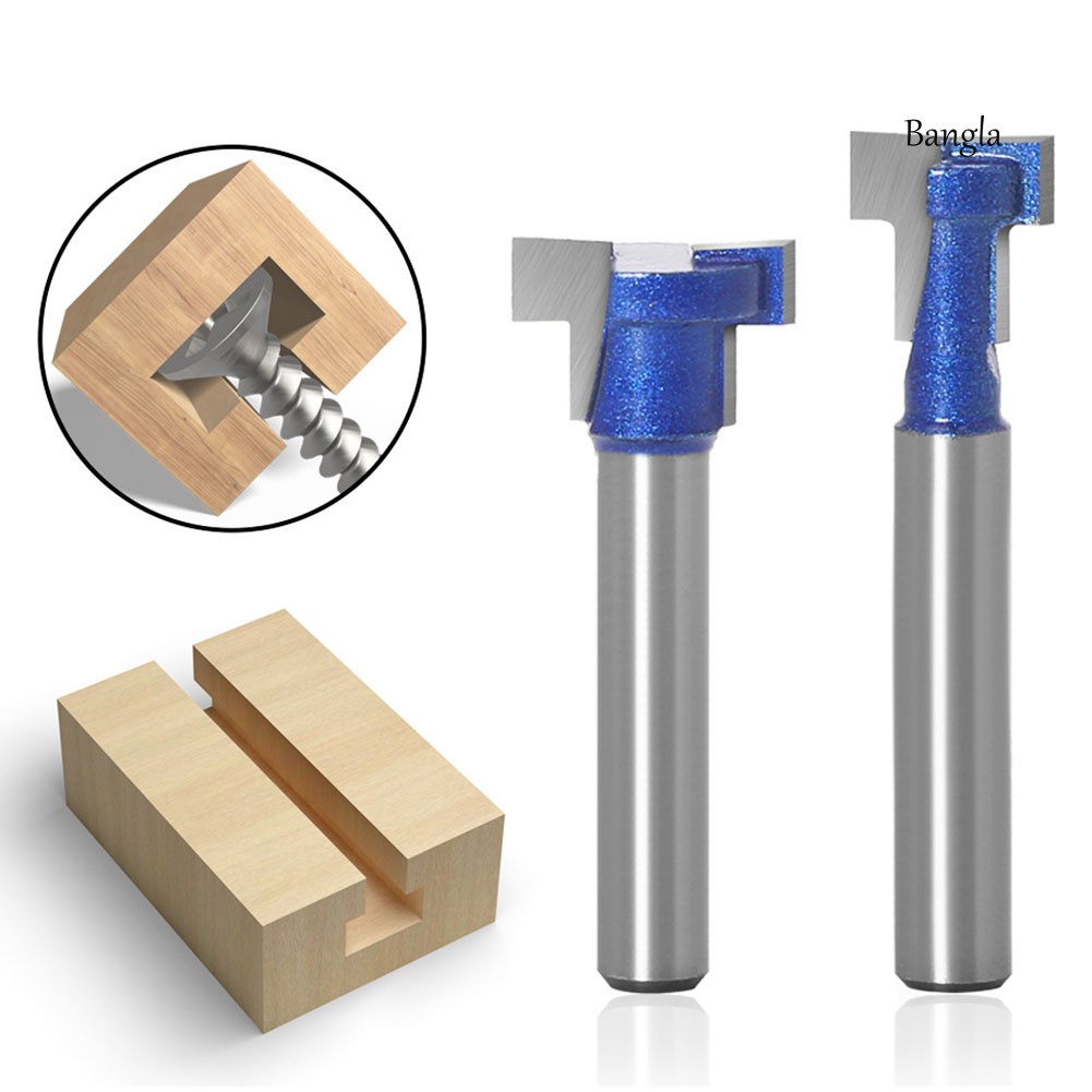 Mũi Phay Gỗ Hình Chữ T 1 / 4 Inch 6mm