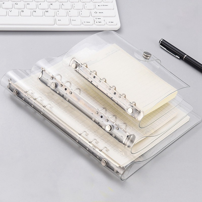 Binder bìa sổ còng nhựa cứng PP và bìa trong dẻo PVC loại 6 lỗ A6 A5 hàng cao cấp làm sổ planner bulletjournal Góc Nhà