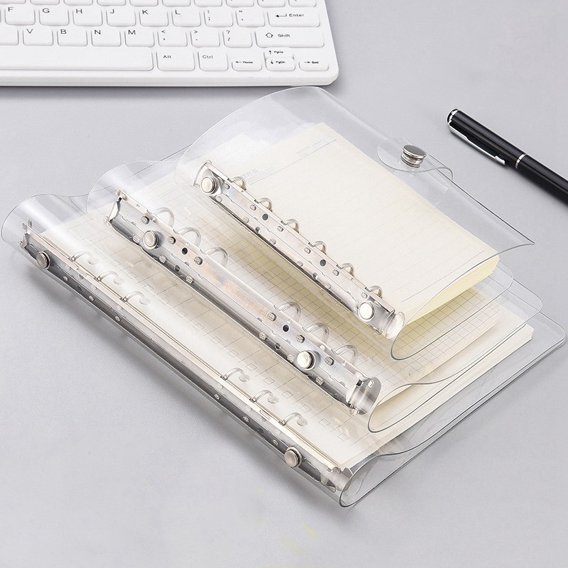 Binder bìa sổ còng nhựa cứng PP và bìa trong dẻo PVC loại 6 lỗ A6 A5 hàng cao cấp làm sổ planner bulletjournal Góc Nhà