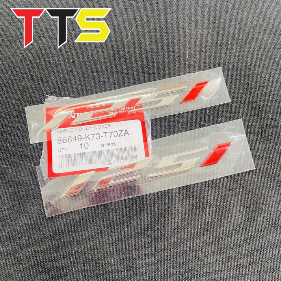 TEM CHỮ WAVE 125i THÁI LAN CHẤT LIỆU NHỰA CỨNG XI ZIN CROM BÓNG PHIÊN BẢN ĐẶC BIỆT