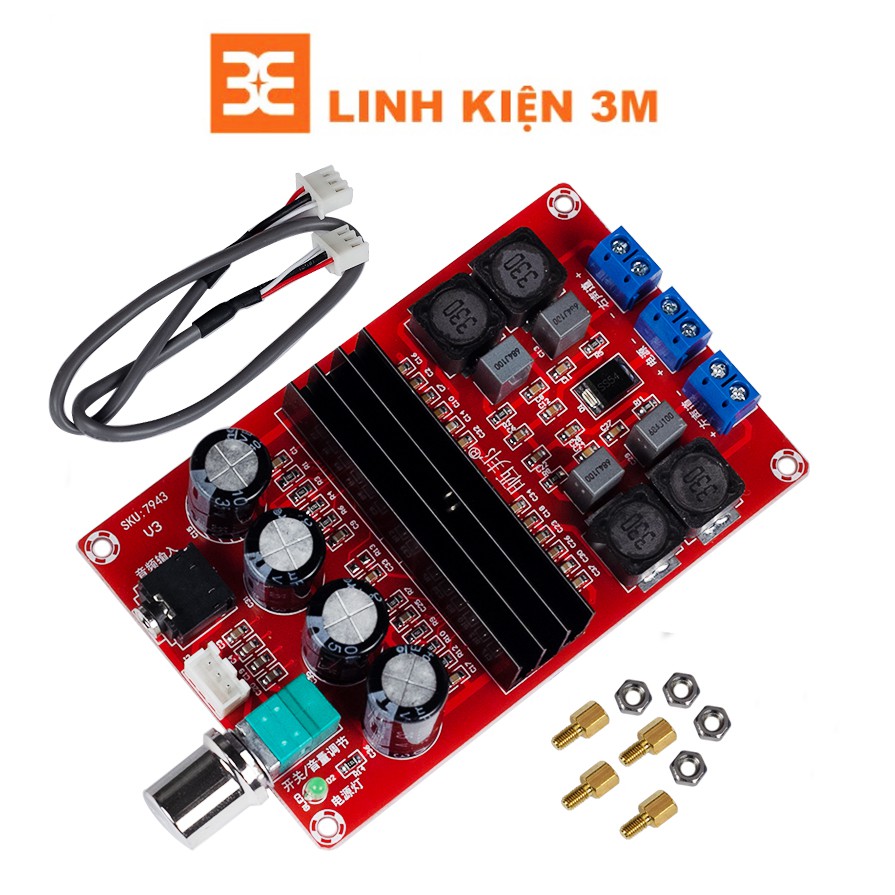 Module Khuếch Đại Âm Thanh TPA3116D2 HIFI 2.0 2*100W 12-24VDC 4-8 ohms