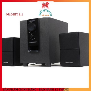 Loa Microlab M106BT 2.1 Bluetooth 4.0 công suất 10W (Đen) - Hãng phân phối chính thức bảo hành 12 tháng