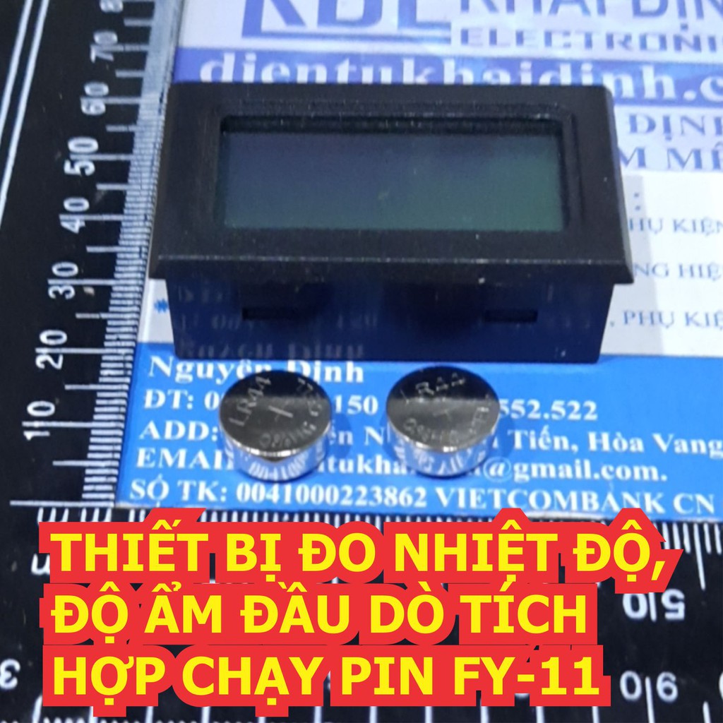 THIẾT BỊ ĐO NHIỆT ĐỘ, ĐỘ ẨM ĐẦU DÒ TÍCH HỢP CHẠY PIN FY-11 kde6964