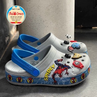 Dép sục bé trai Cross band spider man, siêu nhân nhện TE05