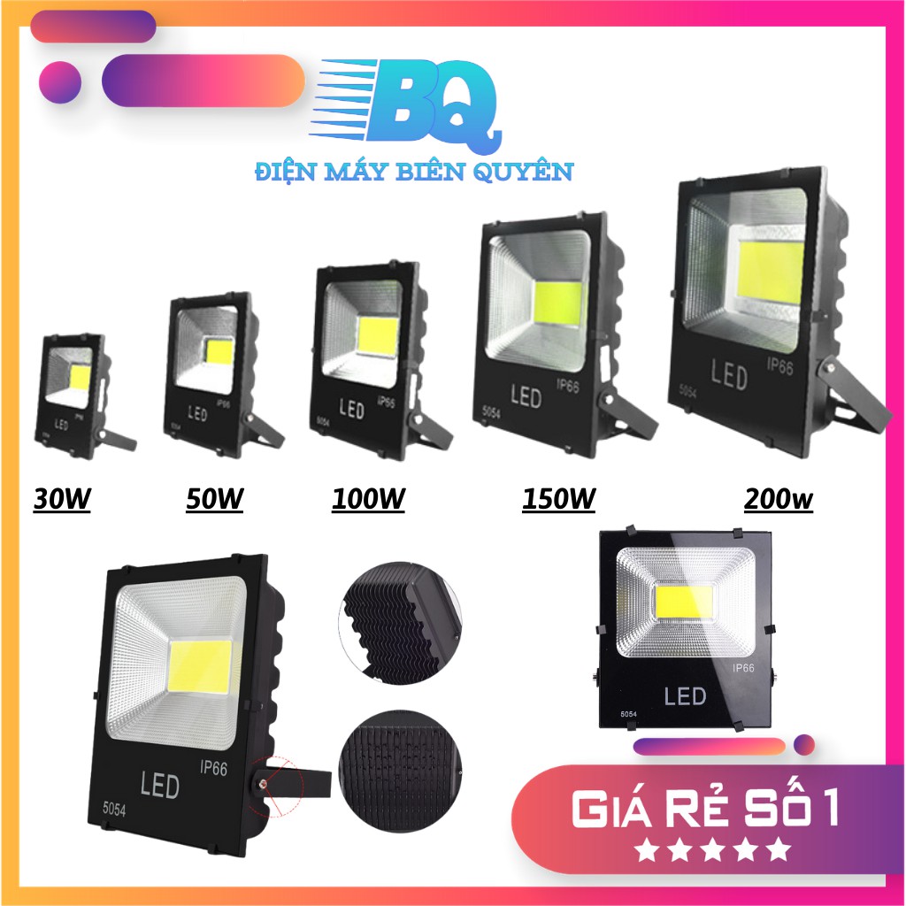 Đèn Pha LED Siêu Sáng 10W 20w 30w 50w 100w 150W 200W