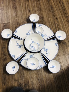 Set đồ ăn cuốn thư 5 cánh